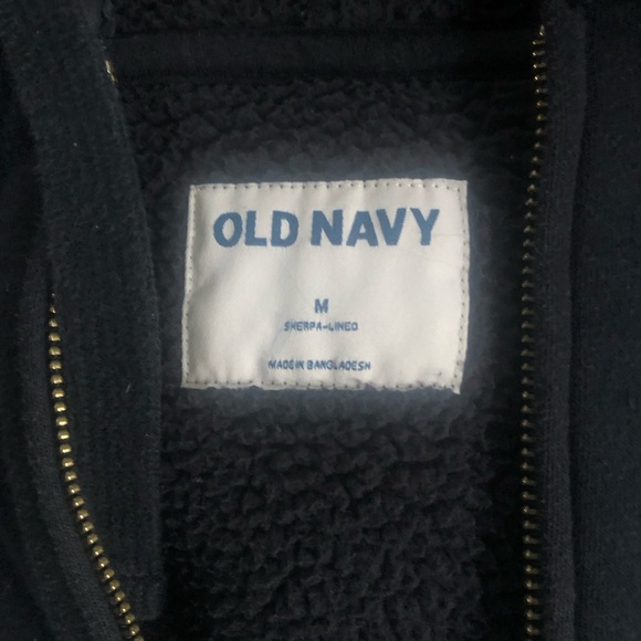 Old Navy Sherpa Lined Zip Up Hoodie - Great Condition - Picture 3 of 4